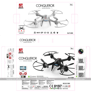 Brand factory Original conqueror SJY-009 version Wifi with headless mode 360 degree flip OEM DM009 long flight time - Product Image 2