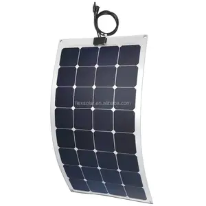 湖北 Sunpower 最优惠的价格 12 V 100 w 无框柔性太阳能电池板