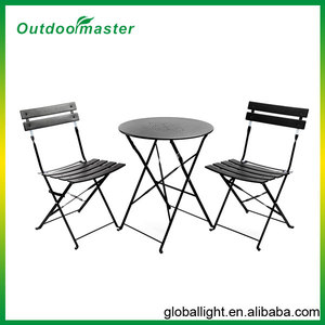 3-Piece Folding Cheap <strong>Bistro</strong> Set Lemon Green - Product Image 4