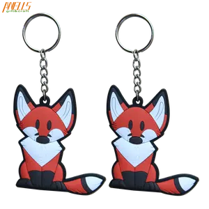 Promotional Keychain Custom Shape 3D Design 2 Sided Keychain PVC For Your Logo Or Name