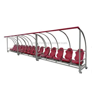 Juyi TS-02 Aluminium Voetbal Bench Team Onderdak Voetballer Dugout Voetbalstadion Team Onderdak