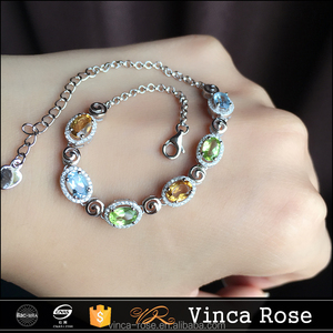 Venta caliente Color es <span class=keywords><strong>rica</strong></span> pulsera de plata de la manera al por mayor del alibaba italia - Product Image 5