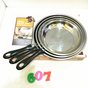 Venta al por mayor baratos <span class=keywords><strong>24</strong></span> ~ 26 <span class=keywords><strong>cm</strong></span> acero inoxidable <span class=keywords><strong>sarten</strong></span> cocinar pan para resturant China - Product Image 2