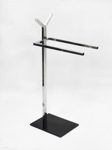 Toallero de baño de metal cromado calentado para hoteles y apartamentos - Product Image 6