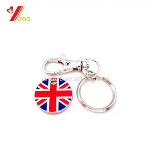 דגל מתכת keychain/מתכת מחזיק מפתחות/בריטניה דגל