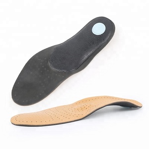 Échantillon gratuit semelles intérieures confortables en cuir pour hommes, semelles <span class=keywords><strong>orthopédiques</strong></span> en cuir pleine longueur en mousse de latex antimicrobienne - Product Image 6
