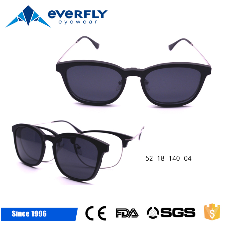 UV400 Gafas de sol de Moda de Metal de sol Redondas de la Marca replica Pistola polarizó el clip en gafas de sol Al Por Mayor