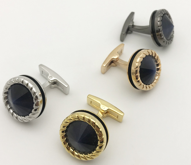 Изготовленный на заказ высокое качество стиль логотип подарок металлические инициалы логотип запонки мужские запонки