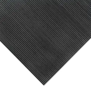 High Quality Electrical Insulation safety fine ribbed industrial rubber flooring mat