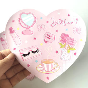 ทำให้คุณเป็นเจ้าของโลโก้ Kawaii ไวนิลแต่งหน้าจูบตัดแผ่นสติกเกอร์ - Product Image 2