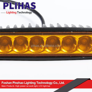 3200K 18W auto led de <span class=keywords><strong>los</strong></span> <span class=keywords><strong>faros</strong></span> de coche DC 12 V-80 V ámbar Lámpara de trabajo led proyector para camiones fuera de carretera - Product Image 2