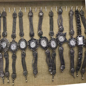 Montres à bracelet rétro en cristal et pierre, forme œil, dernières tendances, pour filles, montres pour enfants, jeunes, vente directe d'usine - Product Image 5