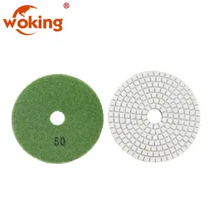 4 "Dry Wet Granite Diamond Polishing Pads Đối Với Máy Mài Góc