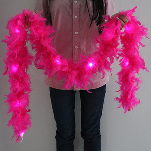 <span class=keywords><strong>Bar</strong></span> fiesta evento proveedor de luz Led blanco <span class=keywords><strong>Boa</strong></span> de plumas para dama de honor de boda - Product Image 3
