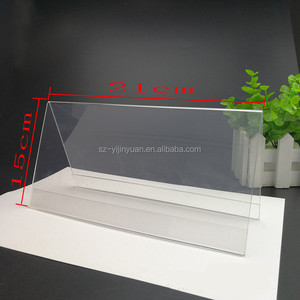 Porte-étiquette <span class=keywords><strong>de</strong></span> prix en acrylique, forme en L, porte-étiquette <span class=keywords><strong>de</strong></span> prix bon marché, double face, autoportant, <span class=keywords><strong>plaque</strong></span> <span class=keywords><strong>de</strong></span> nom <span class=keywords><strong>de</strong></span> bureau en acrylique - Product Image 4