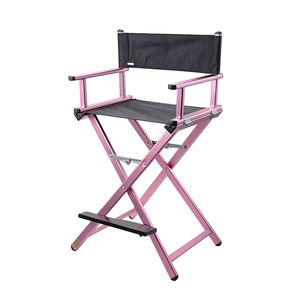 للطي المحمولة المهنية مخصص طويل القامة الألومنيوم الإدارة مستحضرات التجميل ماكياج صالون ستوديو كرسي مع مسند الرأس - Product Image 2