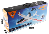 WL Jouets F959S Offres Spéciales 2.4G RC PLANEUR EPO QUEUE Poussé Conception télécommande avion pour enfants