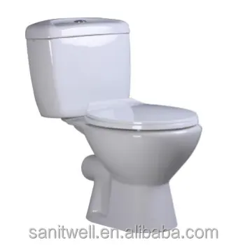 विशिष्ट डिजाइन बाथरूम आर्थिक दो टुकड़ा कमोड शौचालय