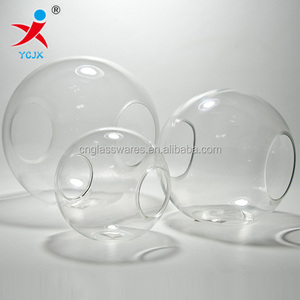 Sfera di Vetro Trasparente in Borosilicato 3.3 con Foro per <span class=keywords><strong>Lampada</strong></span>, Prodotta in Cina - Product Image 1