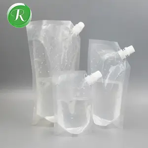 卸売ワイン/水/オイルプラスチックパッキング注ぎ口ポーチ/液体注ぎ口ポーチ