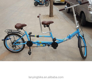 <span class=keywords><strong>Bicicleta</strong></span> tándem plegable de dos asientos y 6 velocidades de <span class=keywords><strong>20</strong></span> pulgadas, <span class=keywords><strong>bicicleta</strong></span> de turismo de ocio - Product Image 2