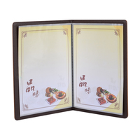 Cuero PU Popular 6 vistas comida bebida menú titular libro para restaurante menú personalizado carpeta cubierta fábrica directa entrega rápida
