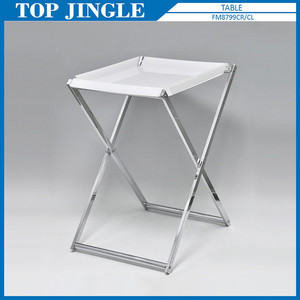 Carro pequeño de almacenamiento de 3 niveles con diseño de malla metálica para cocina cromada - Product Image 3