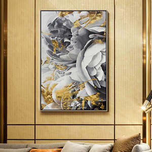 Décoration d'intérieur TianYu, peinture murale moderne sur toile peinte à la main, peinture <span class=keywords><strong>acrylique</strong></span> florale, peinture à l'huile pour la décoration d'hôtel - Product Image 4