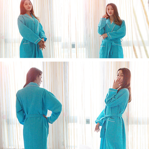 <span class=keywords><strong>Peignoir</strong></span> en coton turc tissé à séchage rapide, robe de nuit courte pour filles - Product Image 6