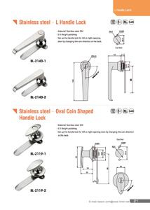 BL-2140-1 pintu kabinet Panel listrik tahan karat kunci gagang listrik tuas ayun seperempat putaran perangkat keras industri Latch <span class=keywords><strong>Cam</strong></span> - Product Image 3