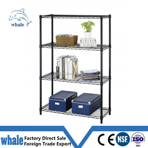 NSF אבקה מצופה 4 Tier מסחרי מדף פלדת חוט מדפי מדף - Product Image 5