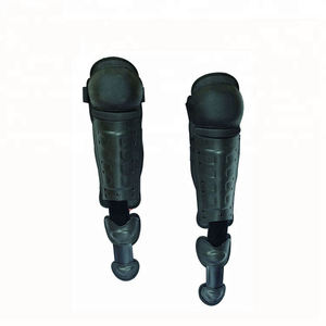 블랙 조정 가능한 탄성 스트랩 PC/ ABS 하드 쉘 전술 페인트 볼 신 가드 - Product Image 4