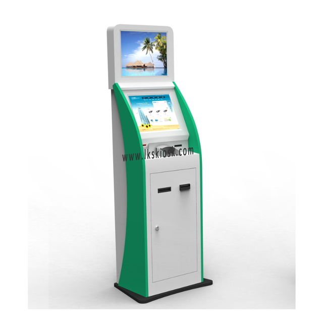 LKS Self Service Ticket Vending Machine Kiosk with Barcode Reader Facial Recognition Touch Screen-SDK Included