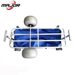 Aluminium frame strand duwen kar met ballon band wielen