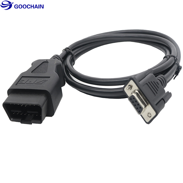 OBD 16 Pin Male to D-sub 9Pin Male Obd2 to Db9 Cable OBD Diagnostic Cable Scanner Extension Cable