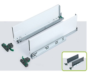 ROEASY Soft Closing metal box drawer slide tandem box Slim Kitchen Drawer System Furniture Cabinet Drawer 148MM