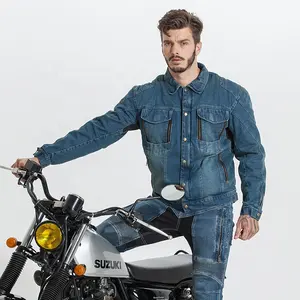 DUHAN, мотоциклетная кожаная куртка для мужчин утепленная теплая Мотокросс джинсовая куртка в байкерском стиле со съемной хлопковой подкладкой