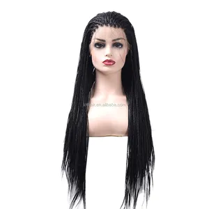 Wig Kepang Afrika Bahan Rambut Sintetis dan Warna Hitam