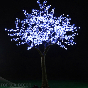 <span class=keywords><strong>Luces</strong></span> Navideñas Profesionales Personalizadas de 2.5 M, Árbol de Flores de Cerezo Artificial con <span class=keywords><strong>Luces</strong></span> LED Blancas para Exteriores - Product Image 4