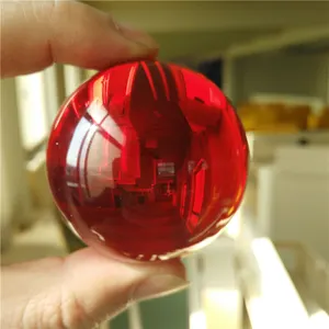 Perspex-bola mágica de plexiglás rojo, para trucos de magia, de cristal, de 55mm, de contacto acrílico, para malabares