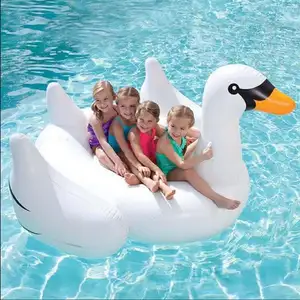 Лидер продаж от производителя, милый белый надувной Лебедь 150 см, плавающий бассейн, плавучий поплавок для плавания