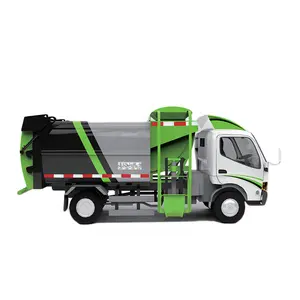 New Side Loading Compactor Nhà Bếp Rác Xe Tải 6m3 Để Bán