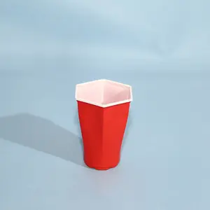 16Oz Vierkante Pp Wegwerp Plastic Party Cup Rood Bier Pong Cups