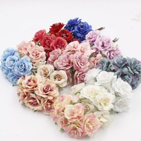 Schöne seide rosen blumen künstliche rose bouquet köpfe