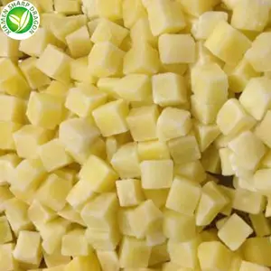 10kg China Natural Cube Peeled Potato A Grade EDIBLE SD Bulk Packaging FROZEN Frozen French Fries Strip / Cube 10 Kg IQF 2YEAR