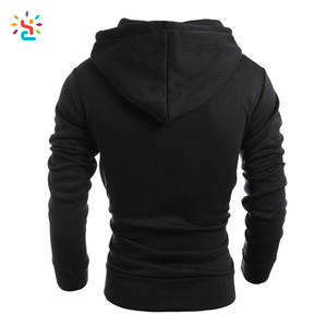 Sweat-shirt à capuche pour homme à fermeture éclair intégrale, lourd, avec poches cachées, vente chaude, marque privée, sweat-shirt uni - Product Image 2