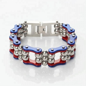 OUMI Monili Dell'acciaio Inossidabile 316L Degli Uomini Freddi di Modo Grande Pesante Vasta Bike Braccialetto <span class=keywords><strong>Chain</strong></span> Della Bicicletta Moto Braccialetto - Product Image 5