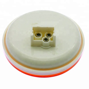 Venta caliente 4 pulgadas redondo camión remolque furgoneta camión LED indicador de Parada lámpara luces traseras lámpara de advertencia con Base de hierro de <span class=keywords><strong>2</strong></span> agujeros - Product Image 6