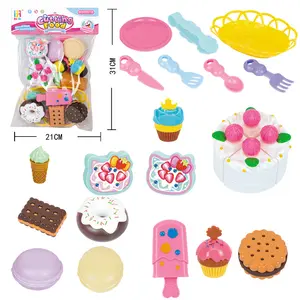 EPT צעצועים סיטונאי נטאו צעצועי ילדי קינוח מטבח מזון פלסטיק עוגת צעצוע סט