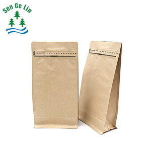 refermable zipper fond plat <span class=keywords><strong>café</strong></span> poche kraft papier sac d'emballage de <span class=keywords><strong>café</strong></span> avec vanne d'air - Product Image 1